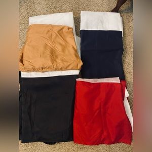 Queen size bed skirts, lot of four